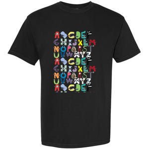 Villain Letter Abc Costume Boys Matching Evil Alphabet Lore Garment-Dyed Heavyweight T-Shirt