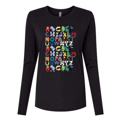 Villain Letter Abc Costume Boys Matching Evil Alphabet Lore Womens Cotton Relaxed Long Sleeve T-Shirt