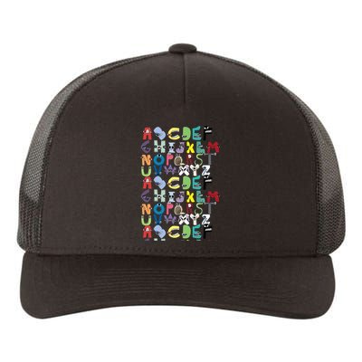 Villain Letter Abc Costume Boys Matching Evil Alphabet Lore Yupoong Adult 5-Panel Trucker Hat