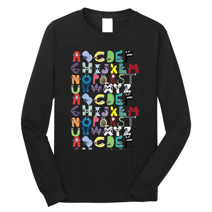 Villain Letter Abc Costume Boys Matching Evil Alphabet Lore Long Sleeve Shirt