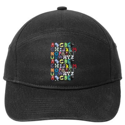 Villain Letter Abc Costume Boys Matching Evil Alphabet Lore 7-Panel Snapback Hat