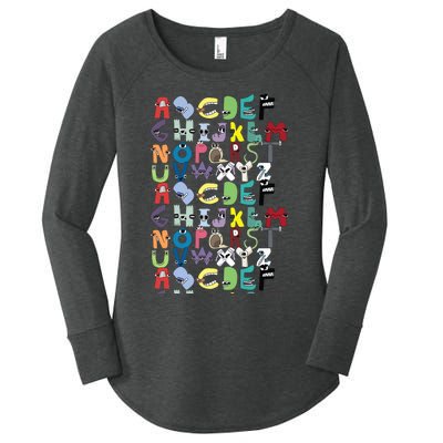 Villain Letter Abc Costume Boys Matching Evil Alphabet Lore Women's Perfect Tri Tunic Long Sleeve Shirt