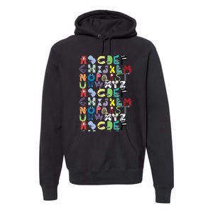 Villain Letter Abc Costume Boys Matching Evil Alphabet Lore Premium Hoodie