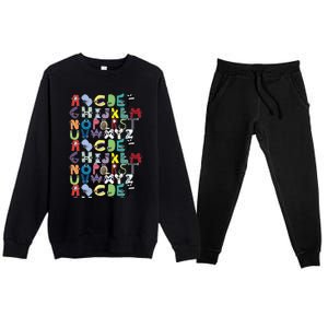 Villain Letter Abc Costume Boys Matching Evil Alphabet Lore Premium Crewneck Sweatsuit Set