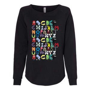 Villain Letter Abc Costume Boys Matching Evil Alphabet Lore Womens California Wash Sweatshirt