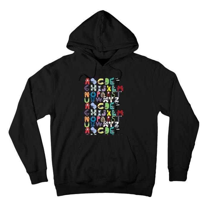 Villain Letter Abc Costume Boys Matching Evil Alphabet Lore Tall Hoodie