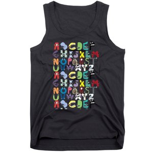 Villain Letter Abc Costume Boys Matching Evil Alphabet Lore Tank Top