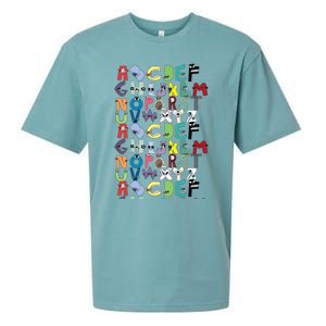 Villain Letter Abc Costume Boys Matching Evil Alphabet Lore Sueded Cloud Jersey T-Shirt