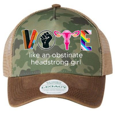 Vote Like An Obstinate Headstrong Feminist Legacy Tie Dye Trucker Hat