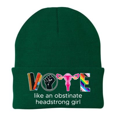 Vote Like An Obstinate Headstrong Feminist Knit Cap Winter Beanie