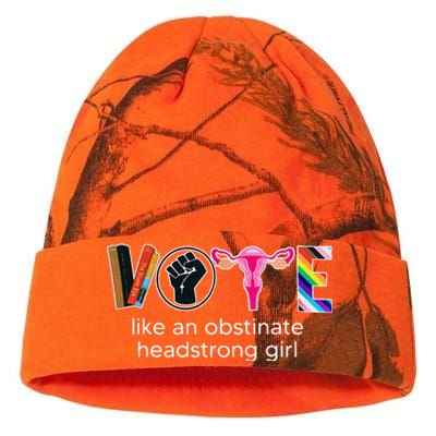 Vote Like An Obstinate Headstrong Feminist Kati Licensed 12" Camo Beanie