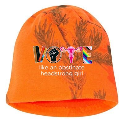 Vote Like An Obstinate Headstrong Feminist Kati - Camo Knit Beanie