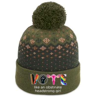 Vote Like An Obstinate Headstrong Feminist The Baniff Cuffed Pom Beanie