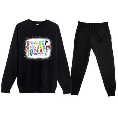 Villain Letter Abc Costume Boys Matching Evil Alphabet Lore Premium Crewneck Sweatsuit Set