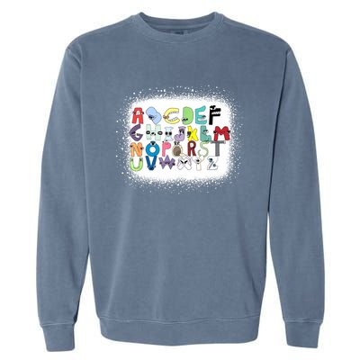 Villain Letter Abc Costume Boys Matching Evil Alphabet Lore Garment-Dyed Sweatshirt