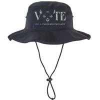 Vote Like A Childless Cat Lady Election 2024 Cat Ladies Gift Legacy Cool Fit Booney Bucket Hat