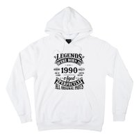 Vintage Legends Born In 1990 34 Years Old Hoodie