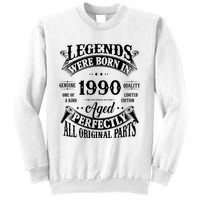 Vintage Legends Born In 1990 34 Years Old Sweatshirt