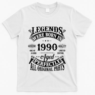 Vintage Legends Born In 1990 34 Years Old T-Shirt