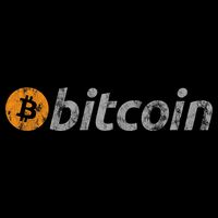 Vintage Look Bitcoin Logo Button