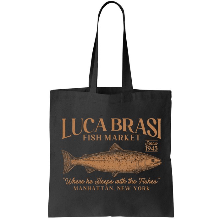Vintage Luca Brasi Fish Market Since 1945 Where He Sleeps With The Fishes Bag