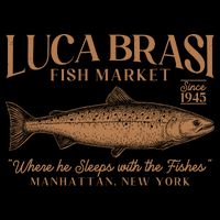 Vintage Luca Brasi Fish Market Since 1945 Where He Sleeps With The Fishes Bag