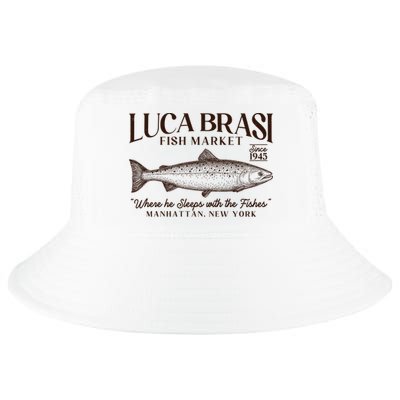 Vintage Luca Brasi Fish Market Since 1945 Where He Sleeps With The Fishes Cool Comfort Performance Bucket Hat