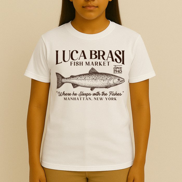 Vintage Luca Brasi Fish Market Since 1945 Where He Sleeps With The Fishes T-Shirt