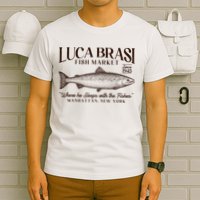 Vintage Luca Brasi Fish Market Since 1945 Where He Sleeps With The Fishes T-Shirt