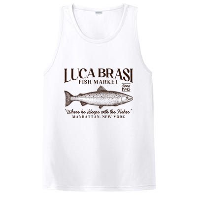Vintage Luca Brasi Fish Market Since 1945 Where He Sleeps With The Fishes PosiCharge Competitor Tank