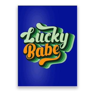 Vintage Lucky Babe Tie Dye St Patrick's Day Irish Cool Gift Poster