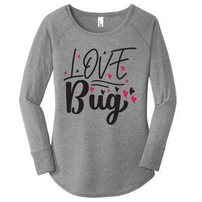 Valentine Love Bug Women's Perfect Tri Tunic Long Sleeve Shirt