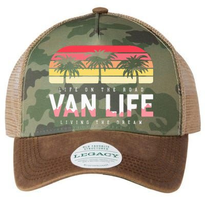 Van Life Clothing Retro Vintage Van Dwellers Vanlife Nomads Legacy Tie Dye Trucker Hat