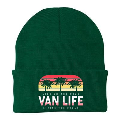 Van Life Clothing Retro Vintage Van Dwellers Vanlife Nomads Knit Cap Winter Beanie