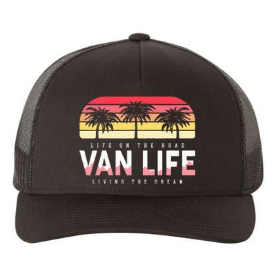 Van Life Clothing Retro Vintage Van Dwellers Vanlife Nomads Yupoong Adult 5-Panel Trucker Hat