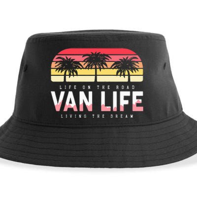 Van Life Clothing Retro Vintage Van Dwellers Vanlife Nomads Sustainable Bucket Hat