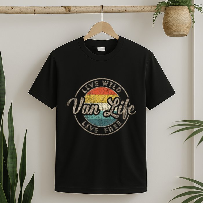 Van Life Clothing Retro Vintage Van Dwellers Vanlife Nomads T-Shirt