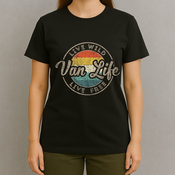 Van Life Clothing Retro Vintage Van Dwellers Vanlife Nomads T-Shirt