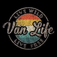 Van Life Clothing Retro Vintage Van Dwellers Vanlife Nomads T-Shirt