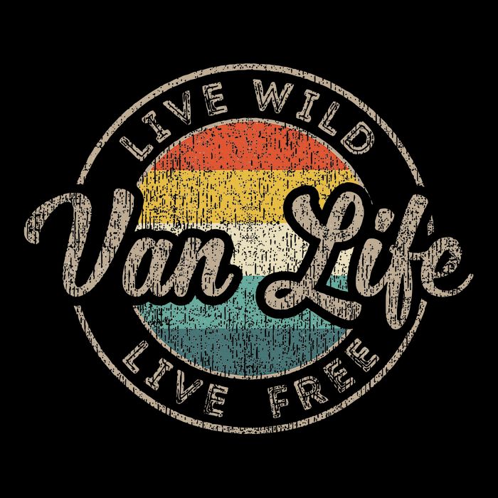 Van Life Clothing Retro Vintage Van Dwellers Vanlife Nomads T-Shirt