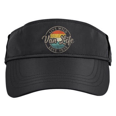 Van Life Clothing Retro Vintage Van Dwellers Vanlife Nomads Adult Drive Performance Visor