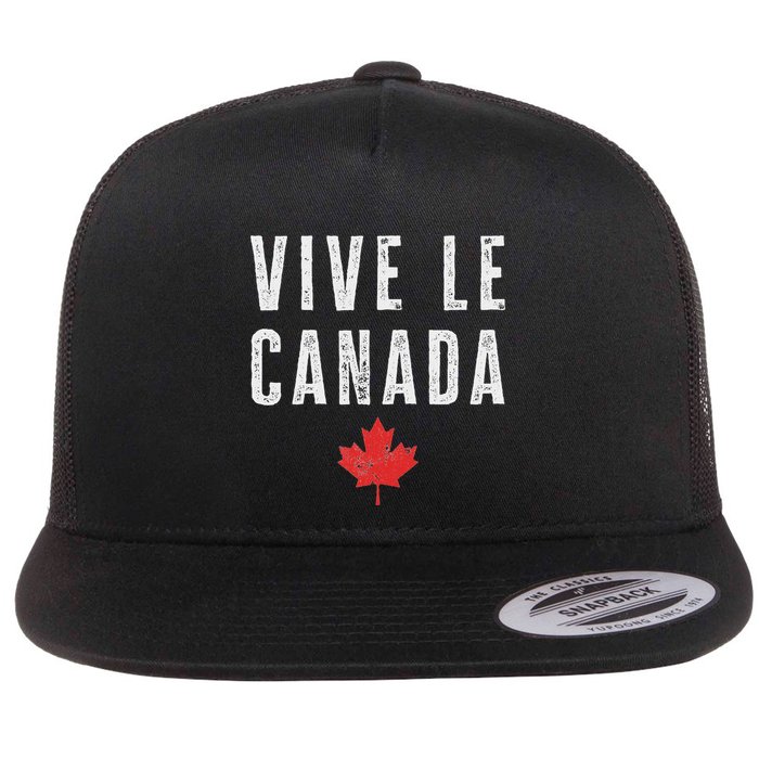 Vive Le Canada Flat Bill Trucker Hat