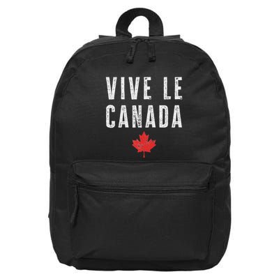 Vive Le Canada 16 in Basic Backpack
