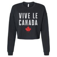 Vive Le Canada Cropped Pullover Crew