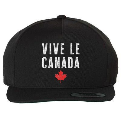 Vive Le Canada Wool Snapback Cap