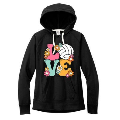 Volleyball Love Cute Volleyball Lover Wo Teens Girl Women's Fleece Hoodie