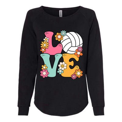 Volleyball Love Cute Volleyball Lover Wo Teens Girl Womens California Wash Sweatshirt