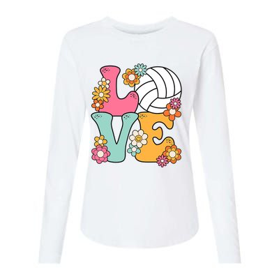 Volleyball Love Cute Volleyball Lover Wo Teens Girl Womens Cotton Relaxed Long Sleeve T-Shirt