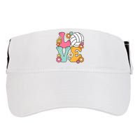 Volleyball Love Cute Volleyball Lover Wo Teens Girl Adult Drive Performance Visor