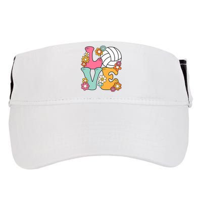 Volleyball Love Cute Volleyball Lover Wo Teens Girl Adult Drive Performance Visor